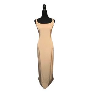 Jones New York full length sz 12 Tan/Bronze Cowl Back